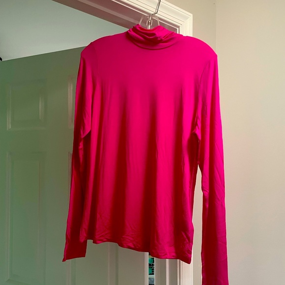 & Other Stories by H&M Hot Pink Barbiecore Women's Turtleneck - Picture 2 of 5